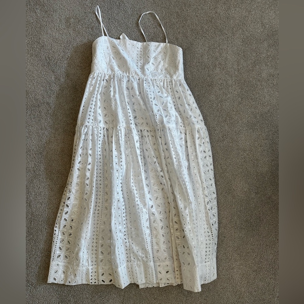J. Crew White Eyelet Dress